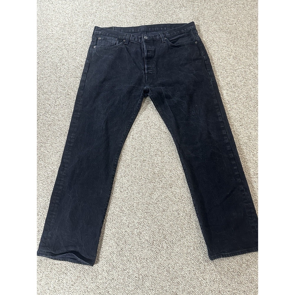Levi's 501 Button Fly Straight Leg Men's Jeans Size 38x30(Actual 27)